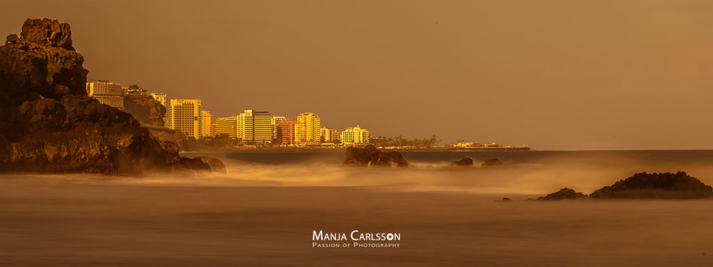 Playa El Ancon - Langzeitbelichtung am Morgen (f/20, 8.0 Sek., ISO 100, 120mm, ND3.0 Graufilter)