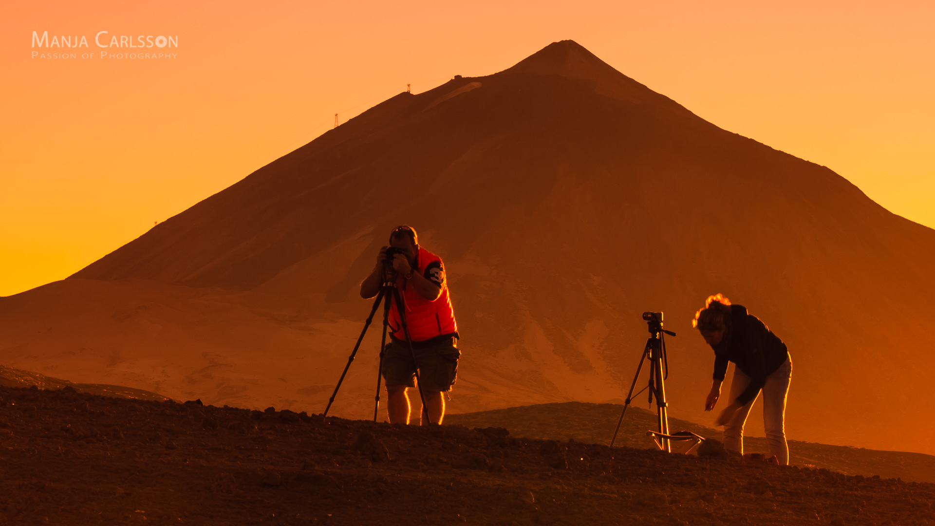 Sonnenuntergang Teide auf Izaña Höhe