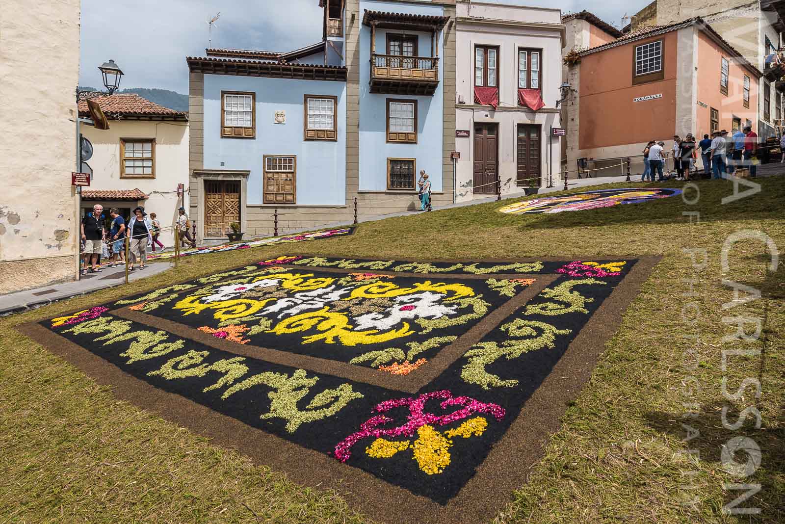Dia de Alfombra 2017 in La Orotava - Blumenteppiche auf den Straße