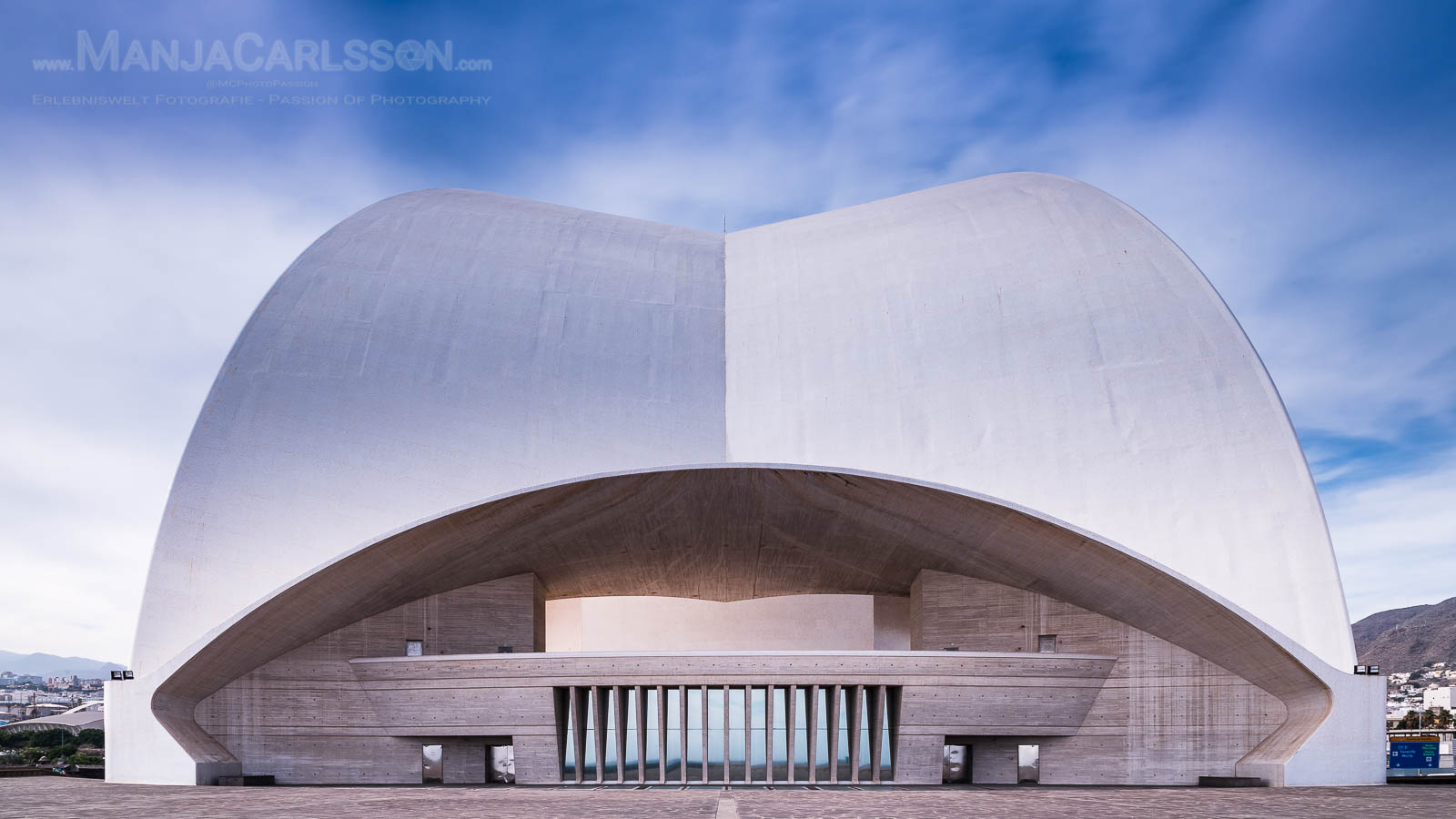 Auditorium Santa Cruz / Tenerife - Rückansicht - architektonische Highlight auf Teneriffa