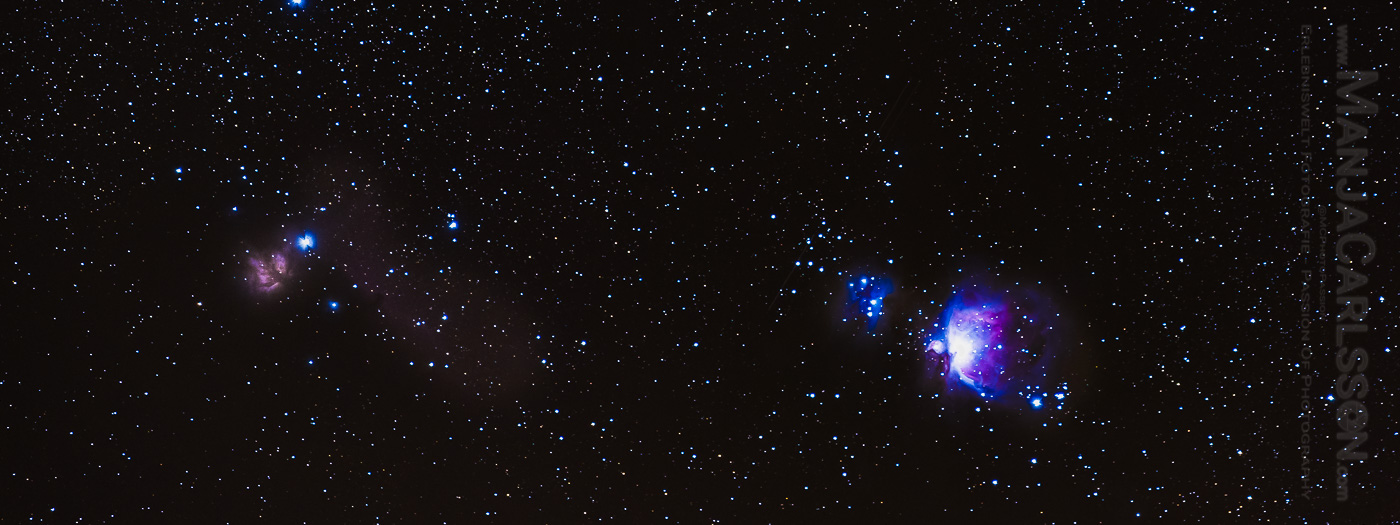 Gürtel des Orion und Nebel des Orion