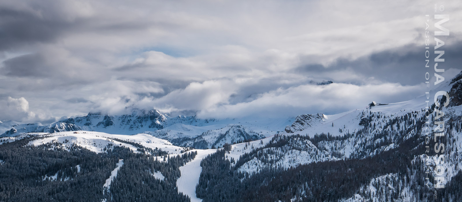 Dolomiten, Alta Badia - Boé in Wolken © Manja Carlsson