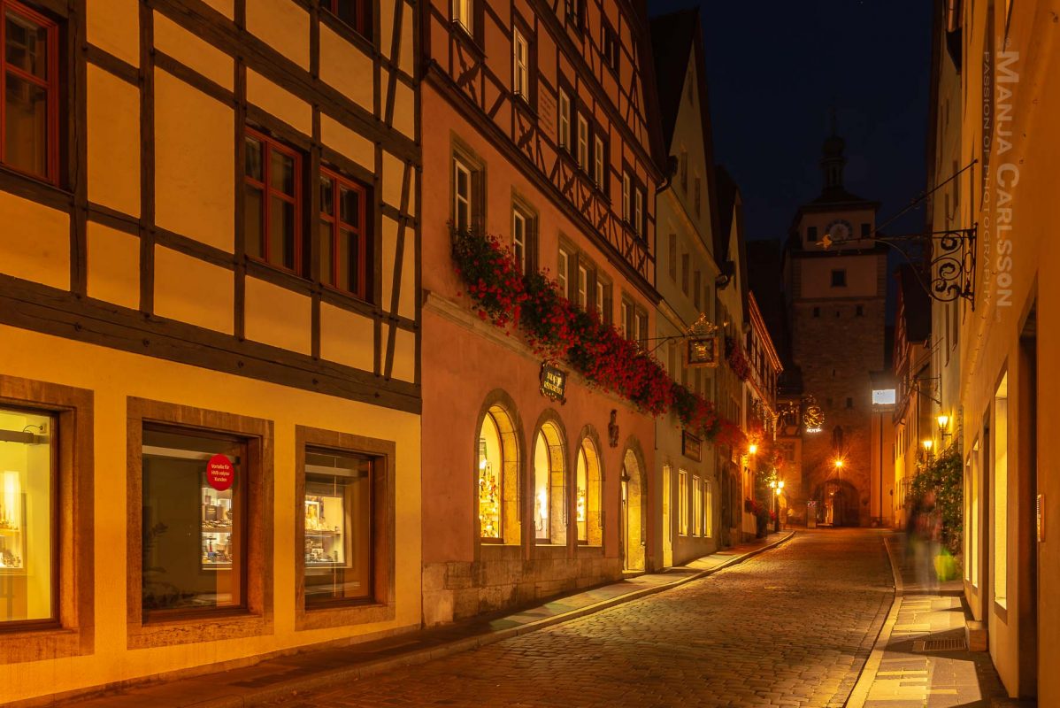 Rothenburg ob der Tauber - Nachtlichter der mittelalterlichen Altstadt 