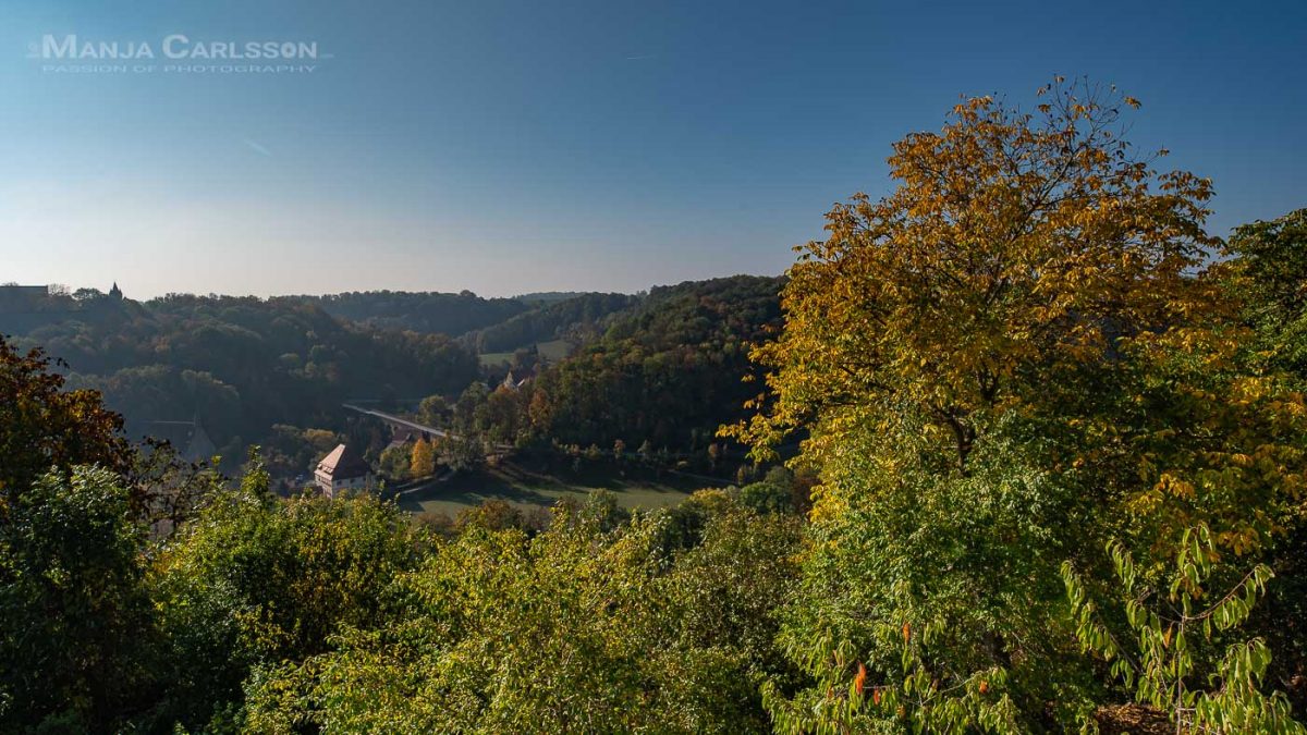 Aussicht vom Burggarten in Rothenburg ob der Tauber