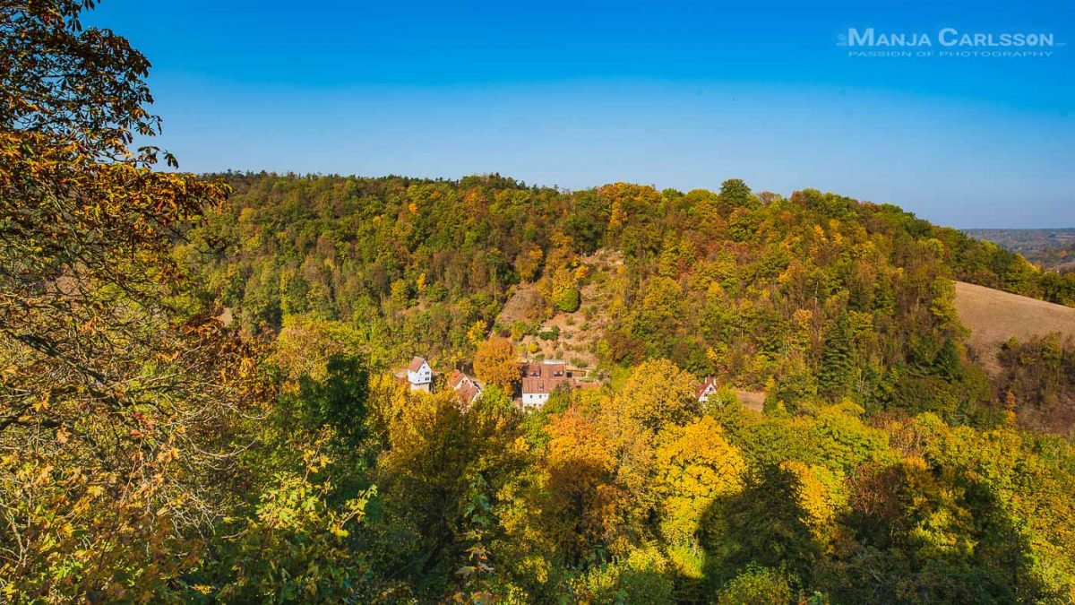 Aussicht vom Burggarten in Rothenburg ob der Tauber