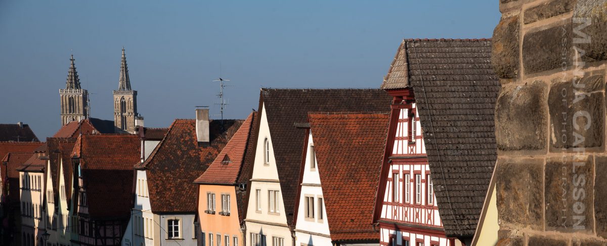 Rothenburg ob der Tauber - Dächer und Kirchentürme