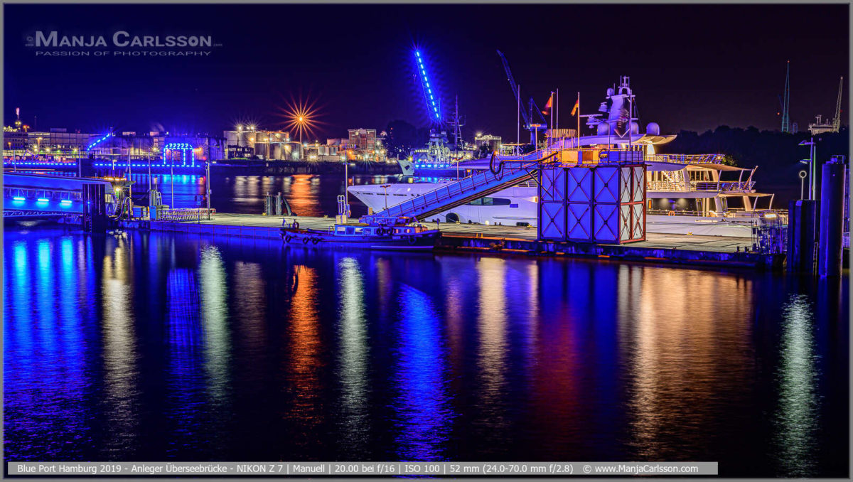 Blue Port Hamburg 2019 - Anleger Überseebrücke und Industriehafen an der Elbe